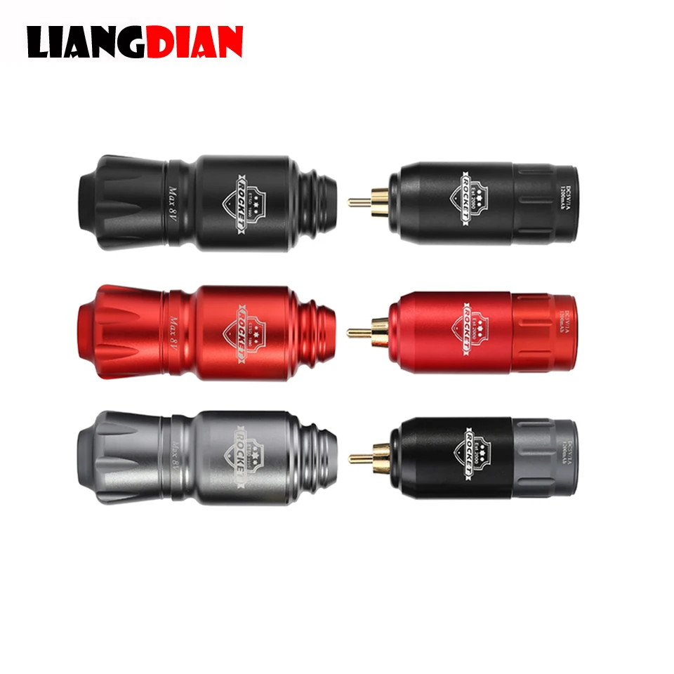 Rocket Tattoo Pen Rotary Gun Motor Machine Con Presa Rca Ricaricabile Tatu Battery Power Per Trucco Microneedling Permanente