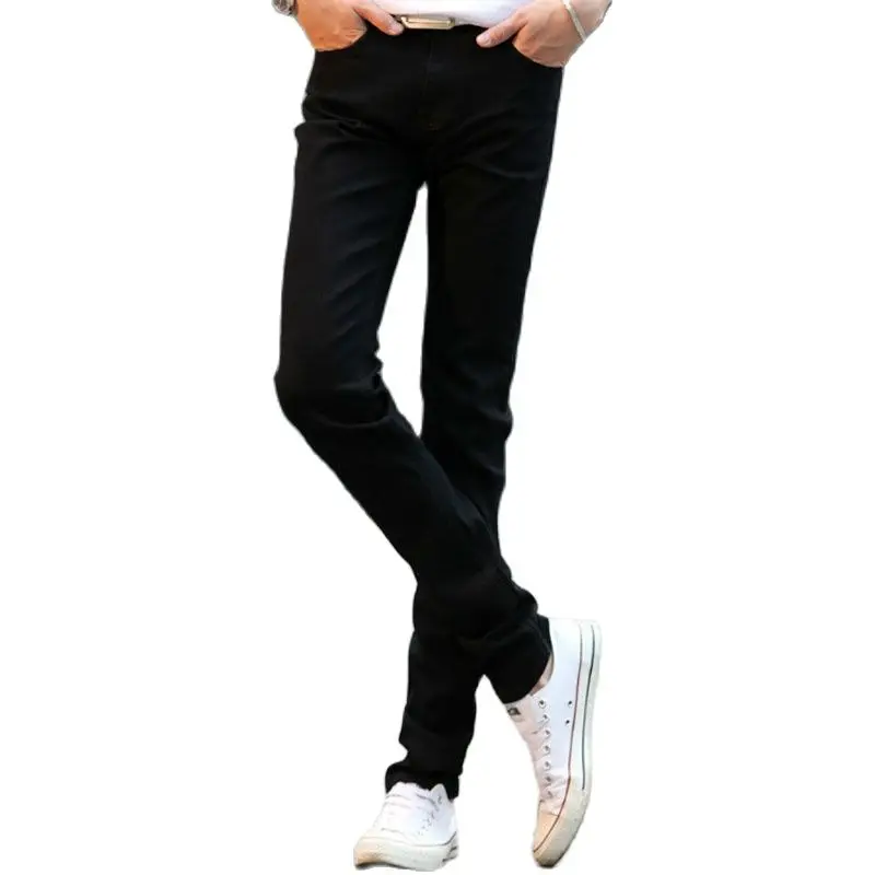 Summer 2022 Fashion Casual Handsome Slim Jeans Men's Korean Small Feet Long Pants Fashion Was Thin Trendy Men's Pencil Pants