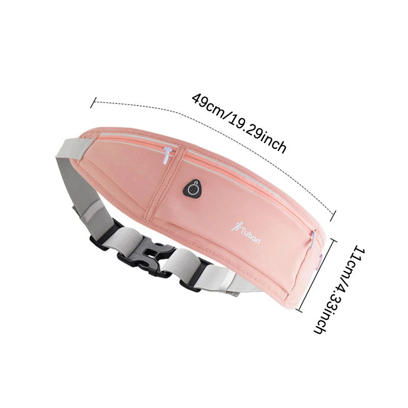 Sports Waist Pack Women Men Running Belt Waist Bag Waterproof Waist Bag Wallet Men Pouch Belt Portable Phone Holder Gym 4