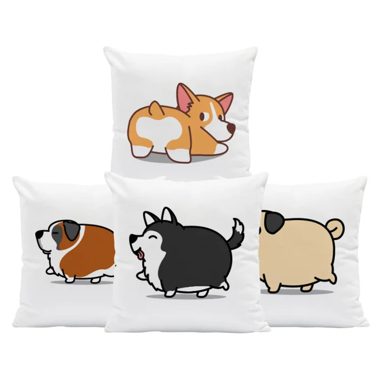 

Cute Puppy Pillow Case Corgi Chai Dog Decorative Pillowcase for Pillow Boy Girl Kid Gift Room Aesthetics Interior for Home Decor