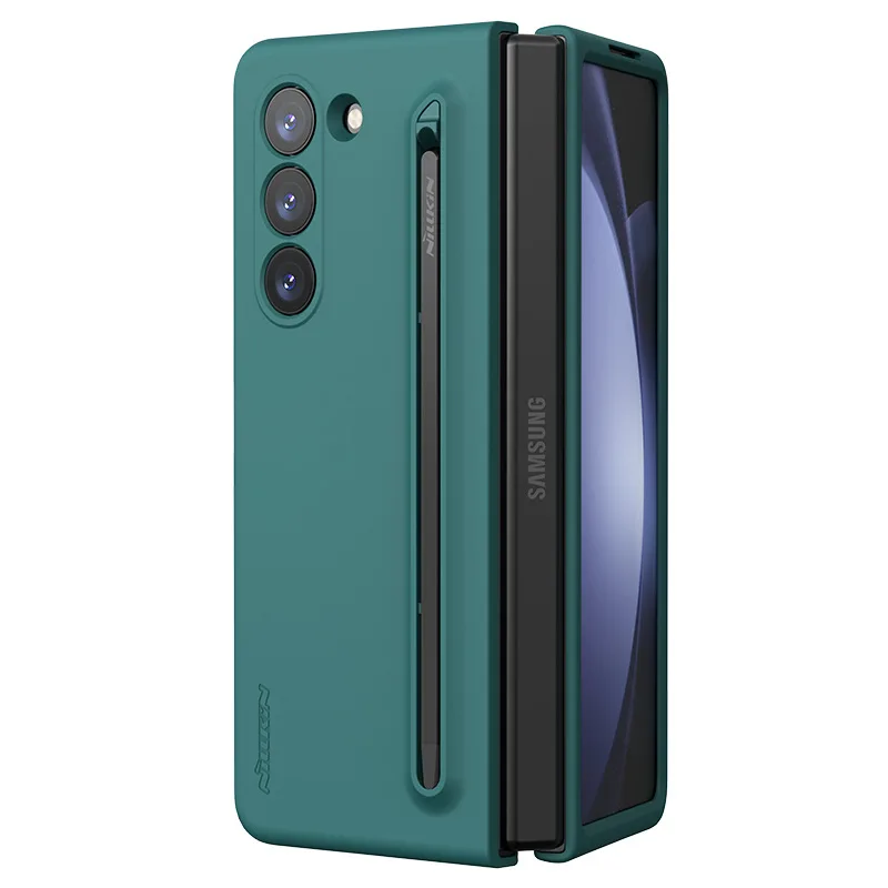 

Чехлы для телефонов Nillkin для Samsung Galaxy Z Fold 5 W24 5g, матовый чехол Pro с подставкой, жесткая рамка из поликарбоната и ТПУ, чехол для объектива Z Fold5 W24