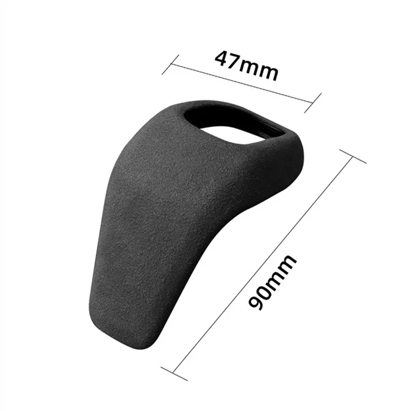 Wildleder Leder Auto Schaltknauf Schutzhülle Auto Getriebe Griff Kopf Für BMW X1 1 2 Serie 15-19 auto Innen Zubehör – Detail 2