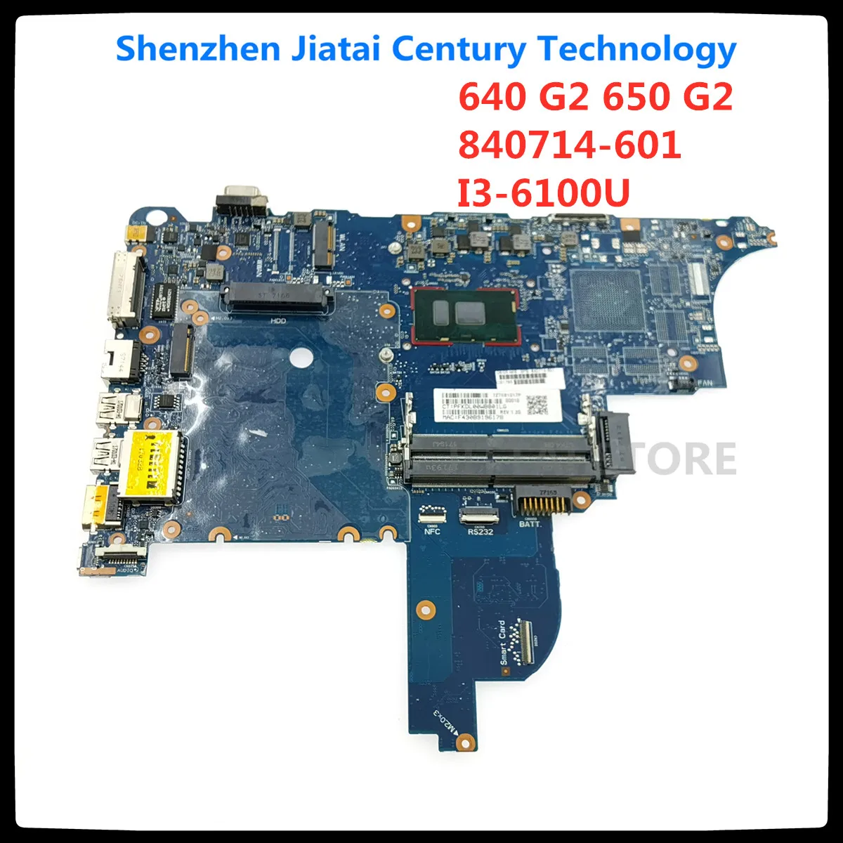 Per Hp Probook 640 G2 650 G2 640-G2 650-G2 Scheda Madre Del Computer Portatile 840714-601 840714-601 840714-501 I3-6100U Notebook Mainboard