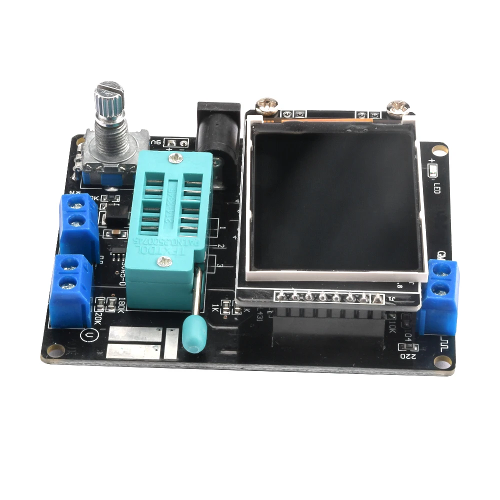 Transistor Diode Tester Capacitance ESR Voltage Frequency Meter PWM Square Wave Generator LCD Display GM328A Electronics Kit
