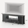 TV Stand for 65 70 Inch Tv, Entertainment Center with Power Outlets and Led, 2 Fabric Drawers Tv Stand with 2 Cabinets 3