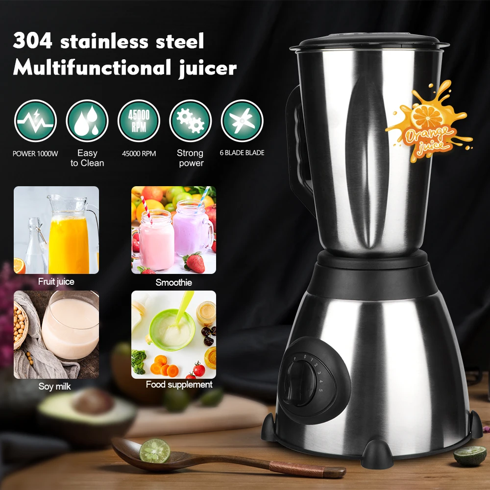 1.5l Stainless Steel Electric Fruits Juicer Orange Squeezer Juice Press