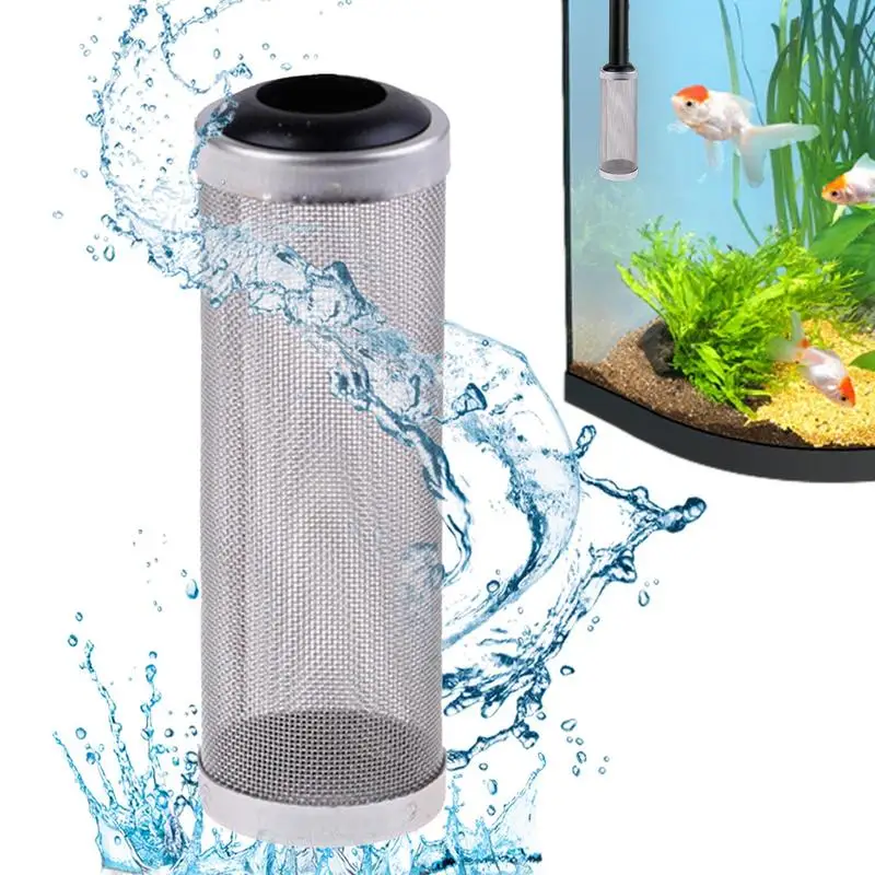 

Shrimp Tank Filter Inlet Filter Aquarium Mesh Pre-Filter Cover Aquarium Mes Stainless Steel Aquarium Filter Mesh Intake Strainer