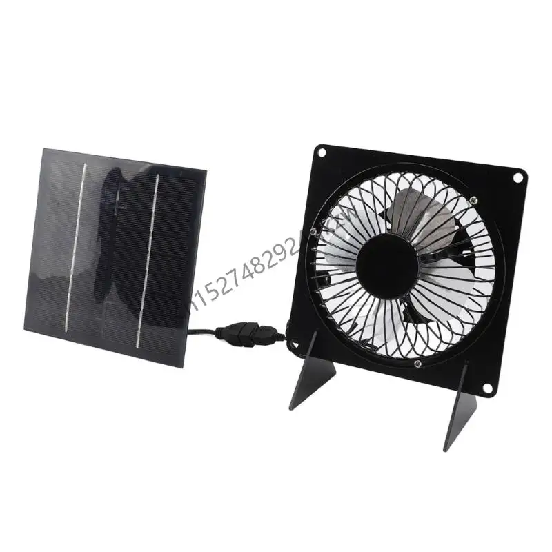 R9CD Solar Exhaust Fan for Greenhouses Ventilation Monocrystalline Solar Panel