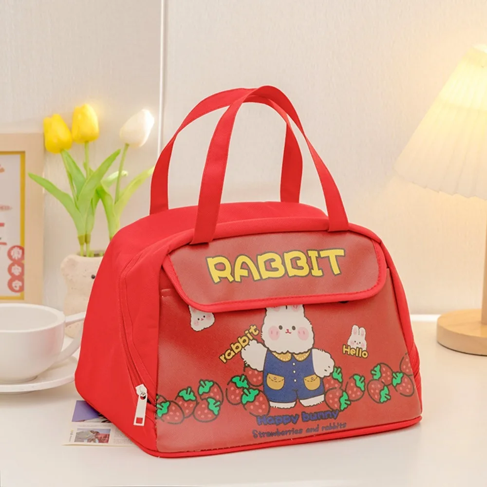 

Large Capacity Rabbits Lunch Bag New Waterproof Heat Preservation Lunch Box Oxford Cloth Picnic Bag