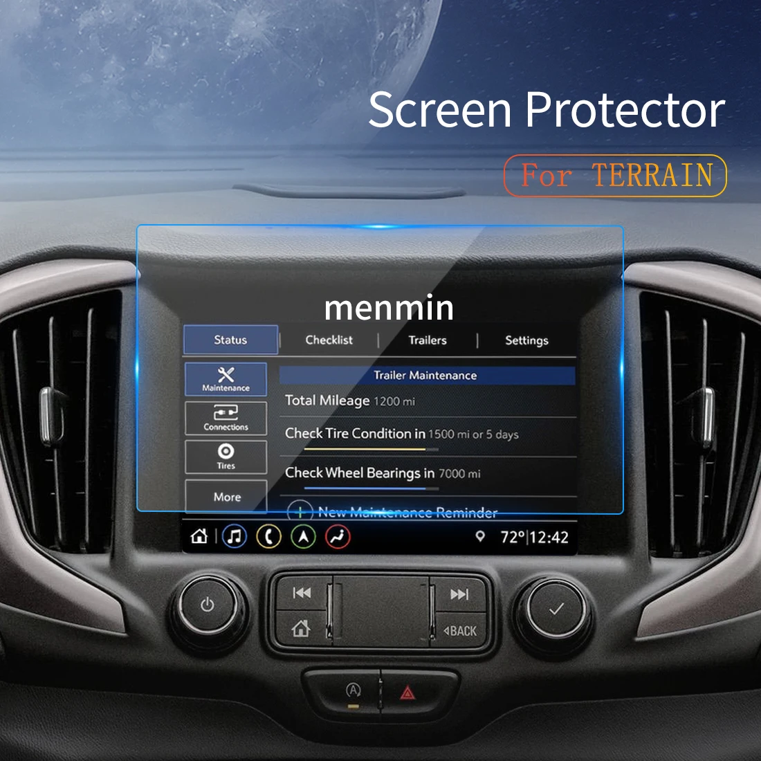 

Автомобильные наклейки для GMC Land 2024, Защита экрана для Carplay, аксессуары для навигации