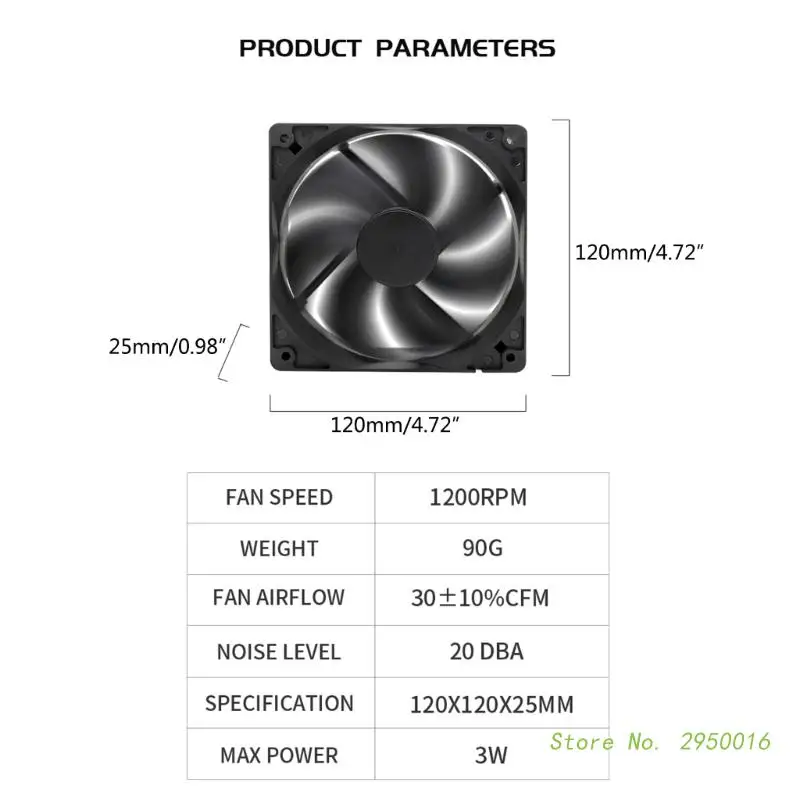 12cm 12025  12V 120x120x25mm , 귯ø ð ,  4  3  PC ǻ ̽-