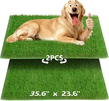 Simulazione Prato Toilette per cani Tappetino per addestramento Lavabile Tappetino per urina per animali domestici Tappetino di ricambio per toilette per cani Accessorio per animali antiscivolo ecologico