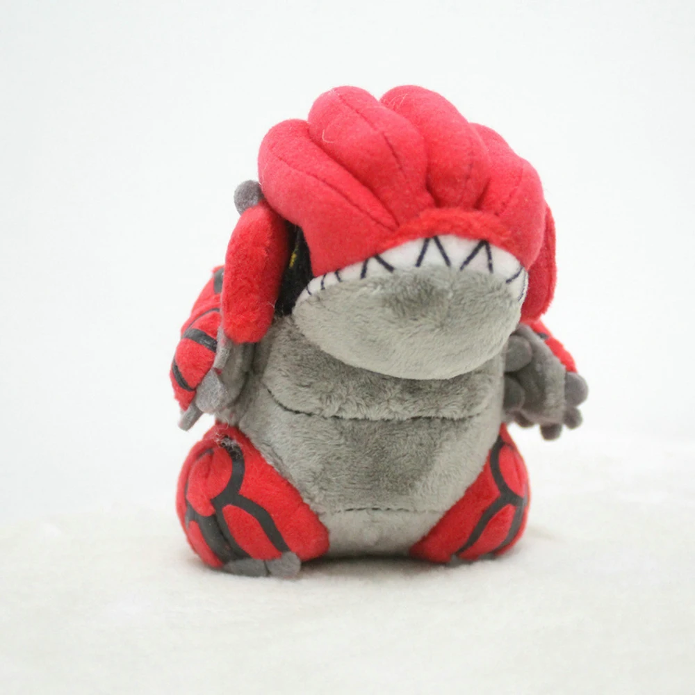 Muñeco de peluche de Pokémon Groudon para niños, juguete de felpa suave, dinosaurio Kawaii, regalo de cumpleaños, Anime japonés, elfo rojo - Imagen 4
