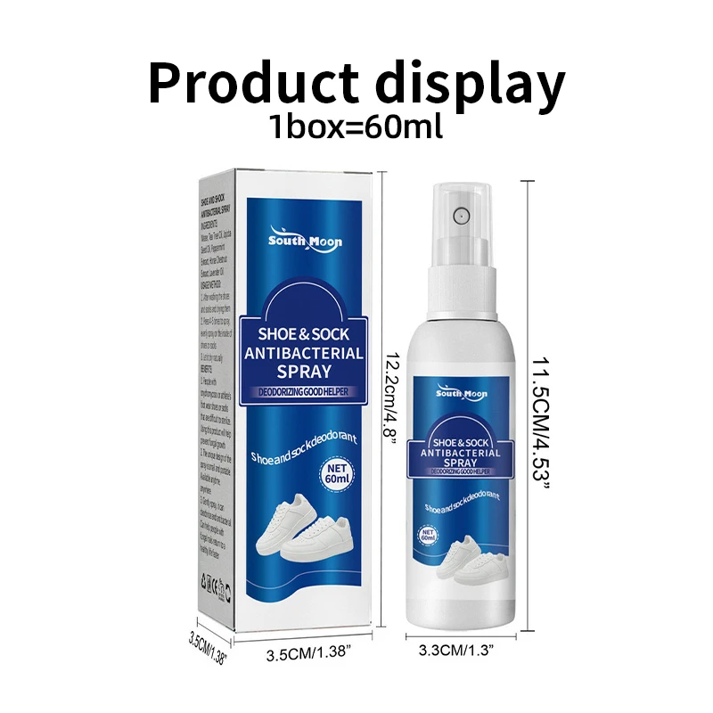 Shoe Socks Odor Removal Spray Foot Odor Shoes Stink Remover Footwear Deodorant Antibacterial Antiperspirant Freshener Feet Care,shoe odor removal spray,shoe odor spray