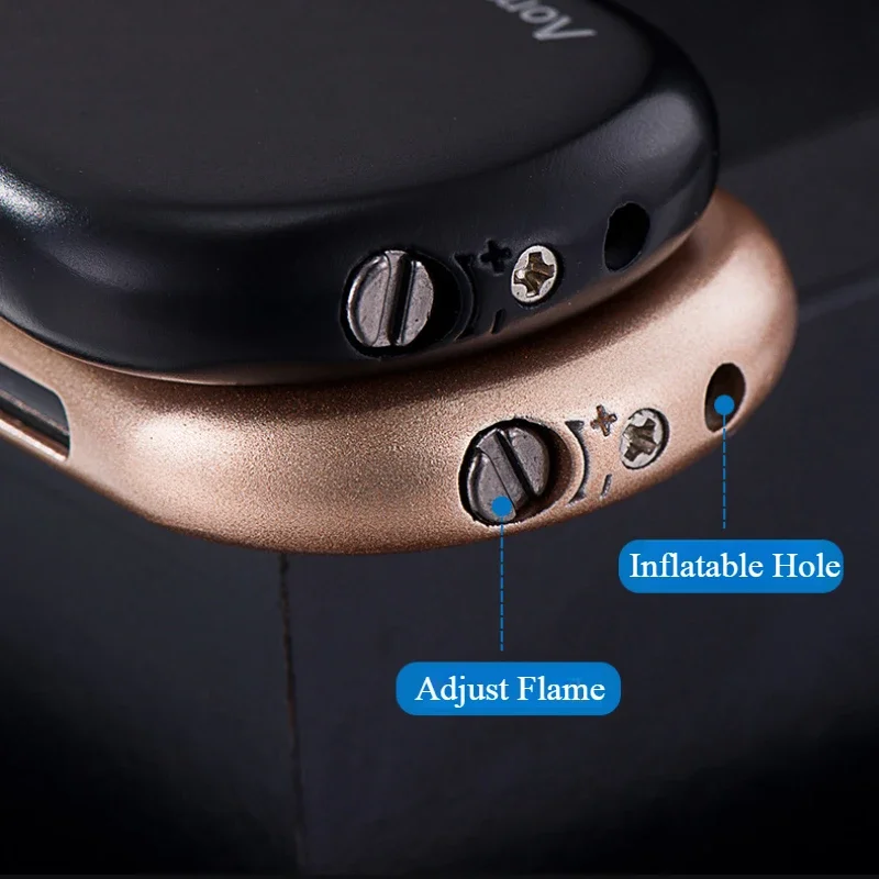 Description Picture 3 of itemNew Classic Pipe Slanted Fire Straight Rush Lighter Metal Windproof Inflatable Creative Cigarette Lighters & Smoking Accessories