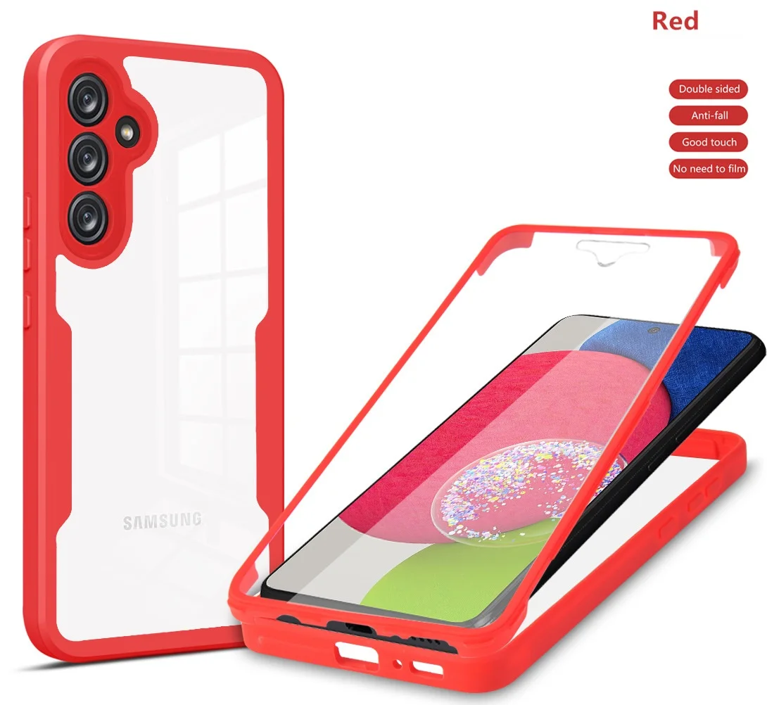 Dual-Layer Clear Phone Case with Screen Protector Cover