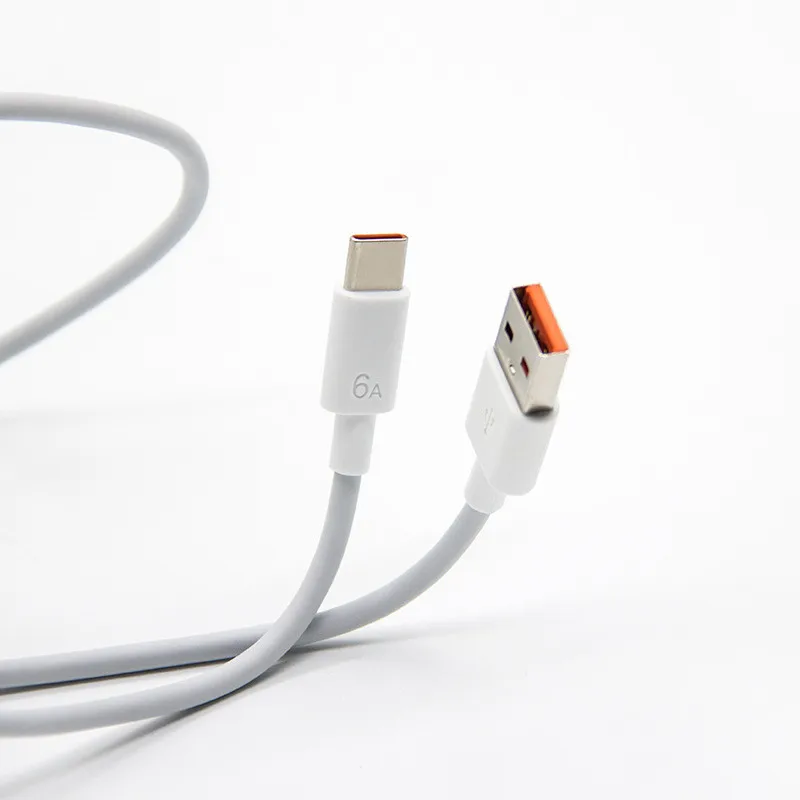 Кабель зарядный 6A USB Type-C для Xiaomi 14 13 12 Huawei Honor Samsung Redmi POCO OPPO VIVO