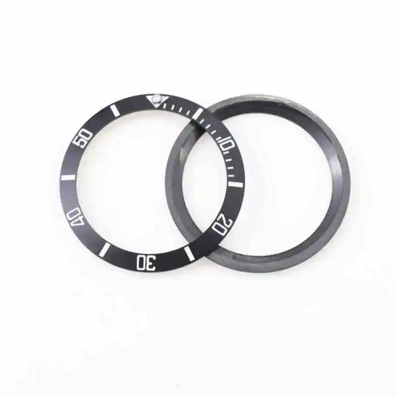 Mod Watch Parts 38mm Ceramic Digital Inclined Bezel Insert Ring Mouth Blue Luminous Fit for RLX GMT SUB Watch