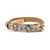 Adjustable metal buckle PU fabric dog/cat collar with snake/leopard pattern Suitable for small/medium-sized dogs 2