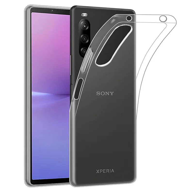 Sottile Copertura Trasparente Antiurto Per Sony Xperia 5 V 10 1 Vi Iv Custodia In Silicone Tpu Resistente All'Ingiallimento Trasparente