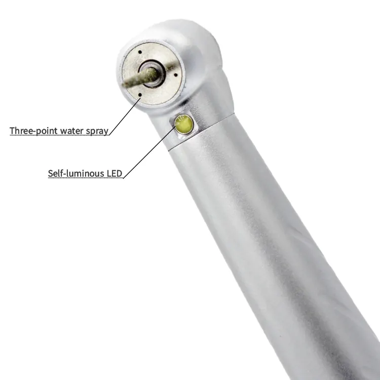 

LED Three Point Spray den tal Turbine Handpiece