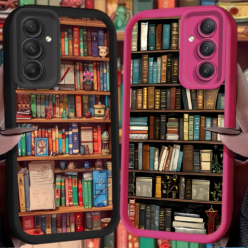 Cartoon Art Bookshelf Design Phone Case