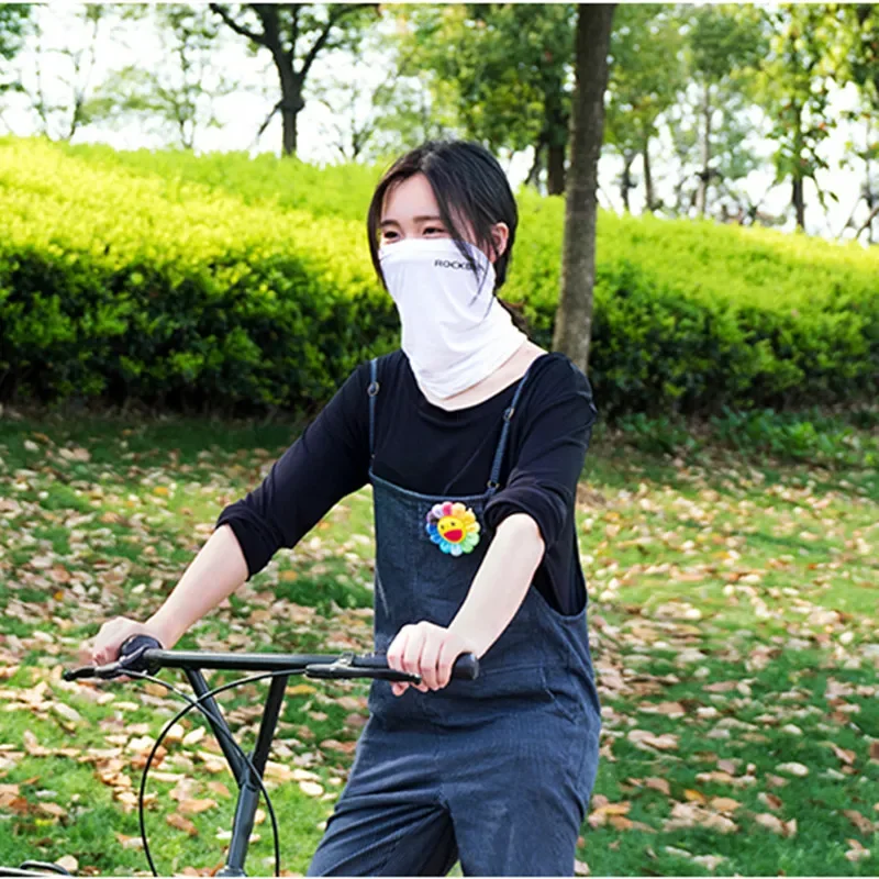 ROCKBROS Quick-Dry Cycling Face Mask Scarf Sun Protection Cycling Headwear Outdoor Sports Face Cover Breathable Bicycle Bandana