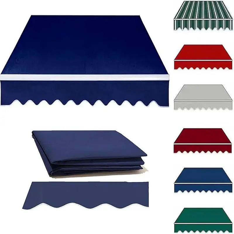 Retractable Patio Awning Replacement Waterproof Shade Cover- Patio Sun Shade and Water-Resistant Polyester, Outdoor Awning Cover