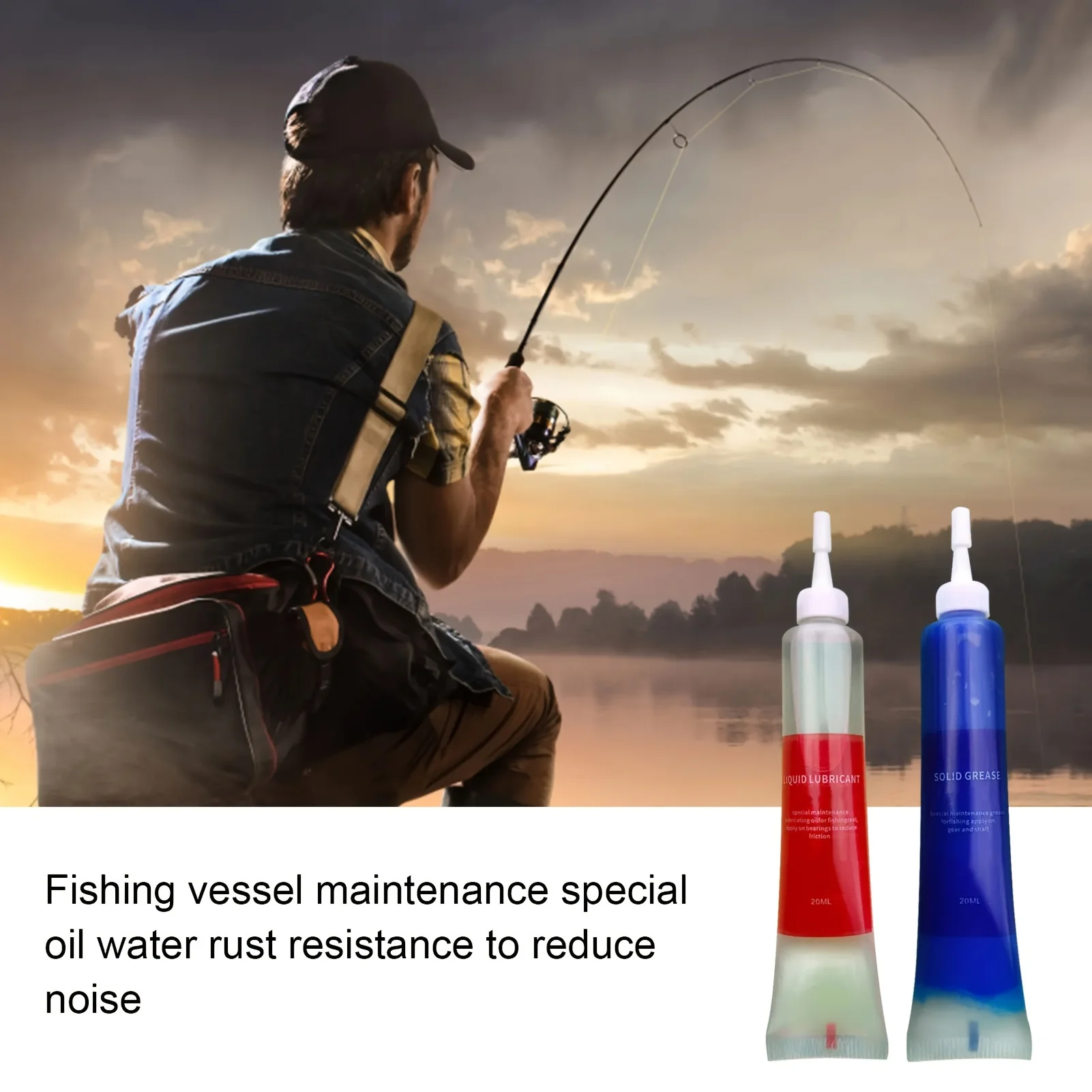 2pcs Fishing Reel Maintenance Oil And Grease Bearing Lubricant Oil Gear ...