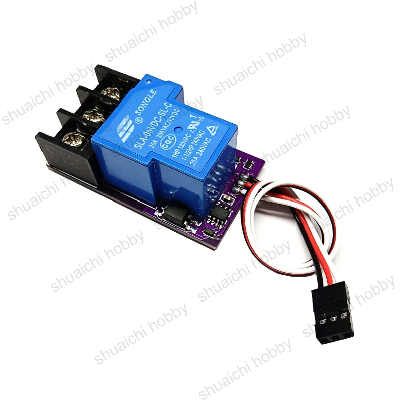 รูปสินค้า 1PCS 5V 30A K130A สวิทช์อิเล็กทรอนิกส์ PWM รีเลย์โมดูล 1CH สัญญาณอินพุต Power ON-OFF Controller สําหรับ Drone เครื่องบินรุ่น Receiver