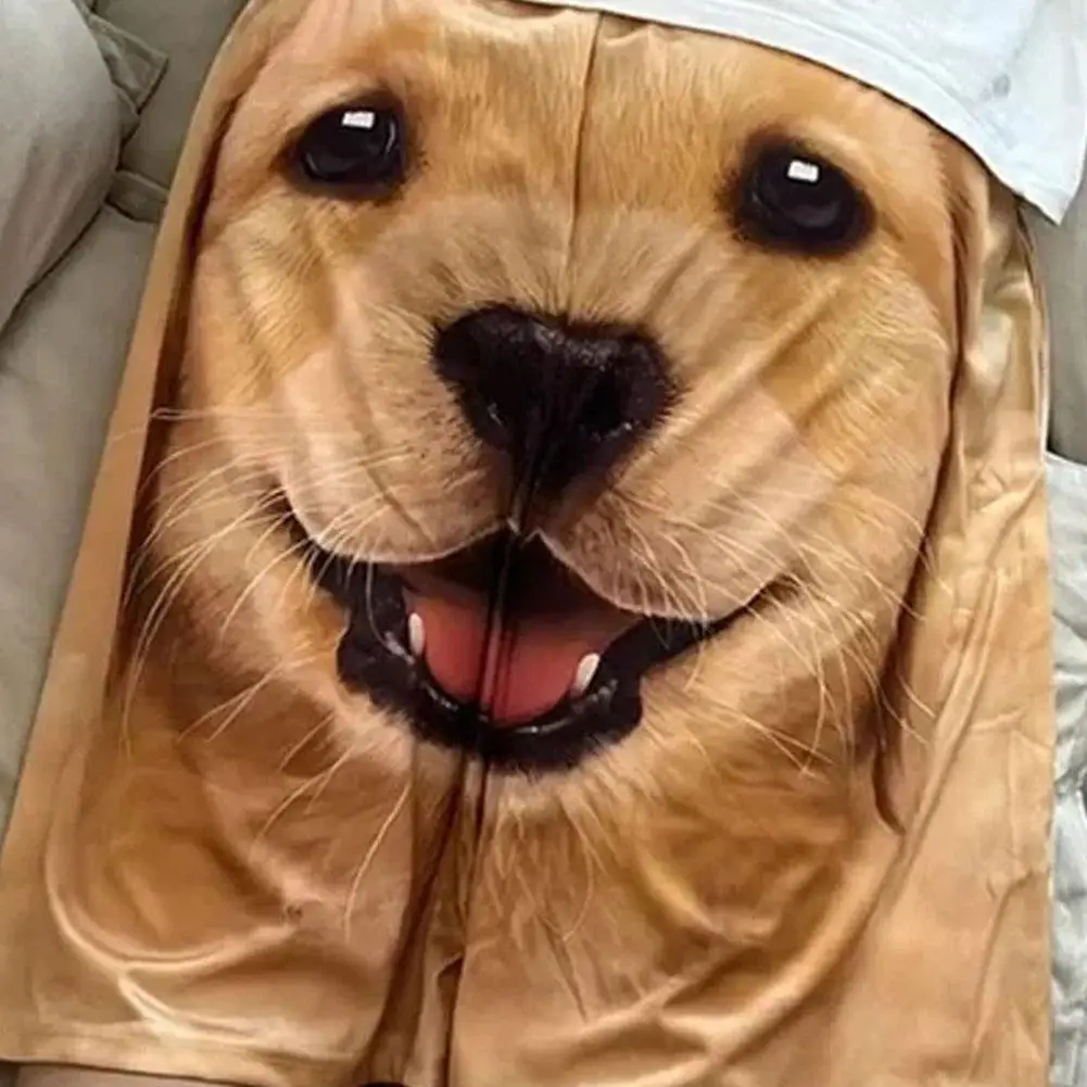 패션 재미 있은 애완 동물 강아지 반바지 캐주얼 3D 인쇄 남자 반바지 여름 귀여운 귀여운 동물 반바지 산책 홈 잠옷