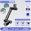 1440° Rotatable Scalable Metal Faucet Bathroom Tap Splash-proof Bubbler Kitchen Faucet Filter Nozzle Tap Saving Water Extender 3