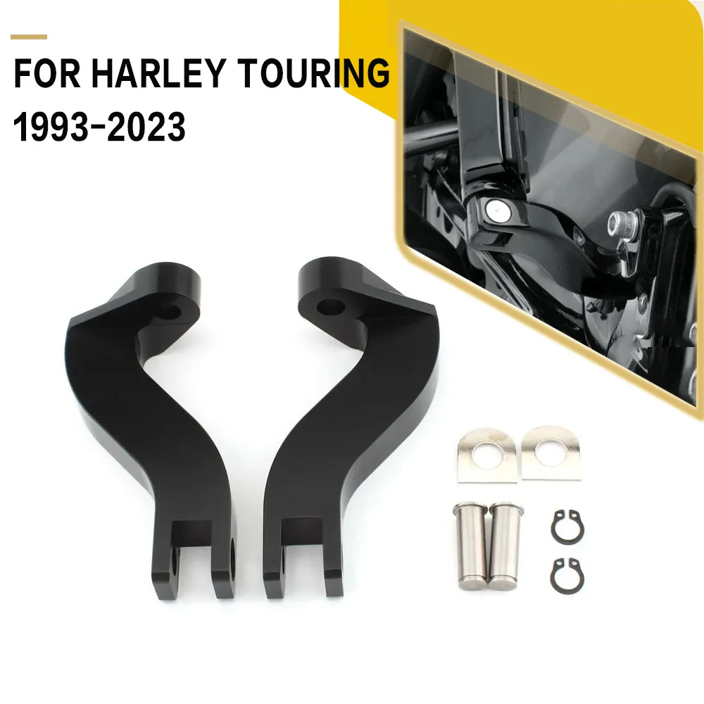 

Motorcycle Passenger Rear Foot Pegs Mount Bracket Kits For Harley Davidson Touring 1993-2023 Street Electra Glide Road King