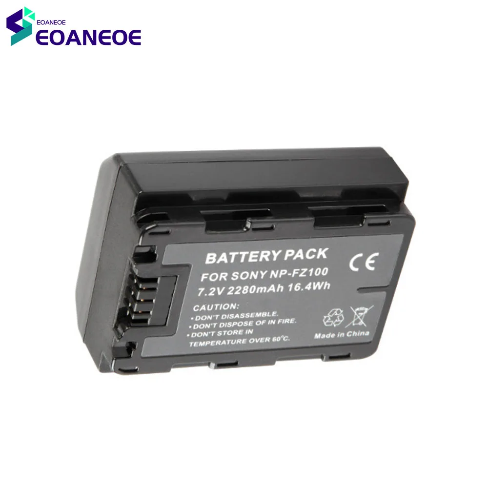 

For SONY NP-FZ100 A7R3 R4 A9A7M3 2022 New 7.2V 2280mAh 16.4Wh Digital Camera Lithium Battery Pack Li-ion Batteries Cell Pack