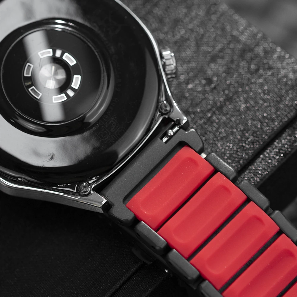 Premium Titanium-Silicone Wristband Strap - 22mm