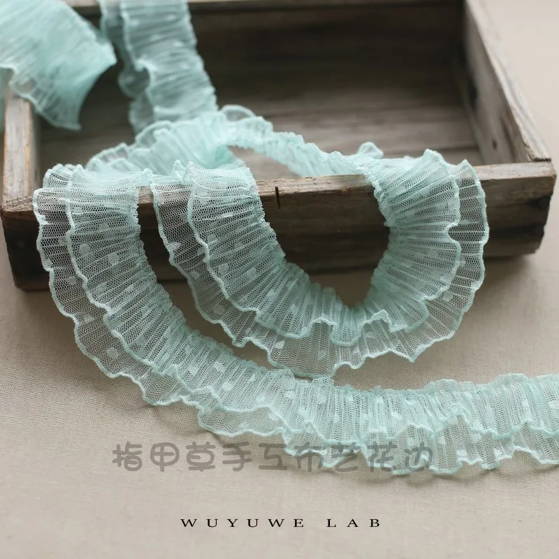 Lace Ribbon Lace Fabric Lace Sewing Accessories Lace Sewing Supplies Lace Accessories Lace Garment Accessories Clothing Craft Accessories Tassel Trim Lace 2M Pleated Tulle Lace Fabric 5cm Dot Lace Trims Applique Collar Ribbon Sewing Guipure Craft Supplies Laces Flowers dentelle