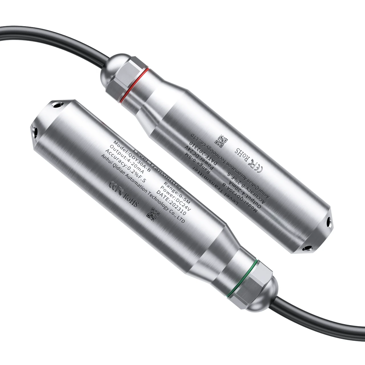 5M to 4-20m Integral Level Transmitter Liquid Oil Water Level Sensor Probe Detect Controller Float Switch 0-10m RS485 for Pump