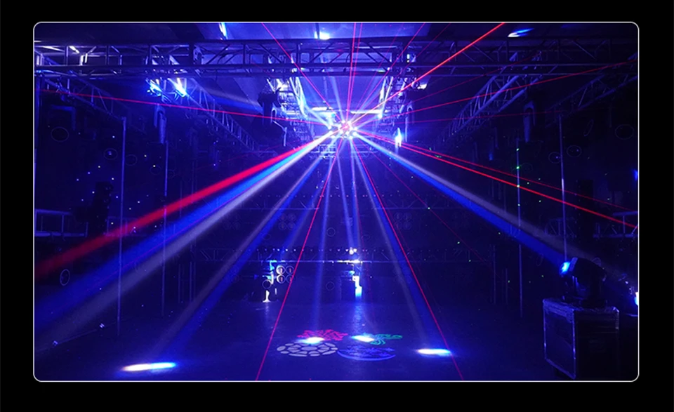 18x10W 3 Head Rotating Moving Head Laser Light Professional DJ Stage Lighting Be