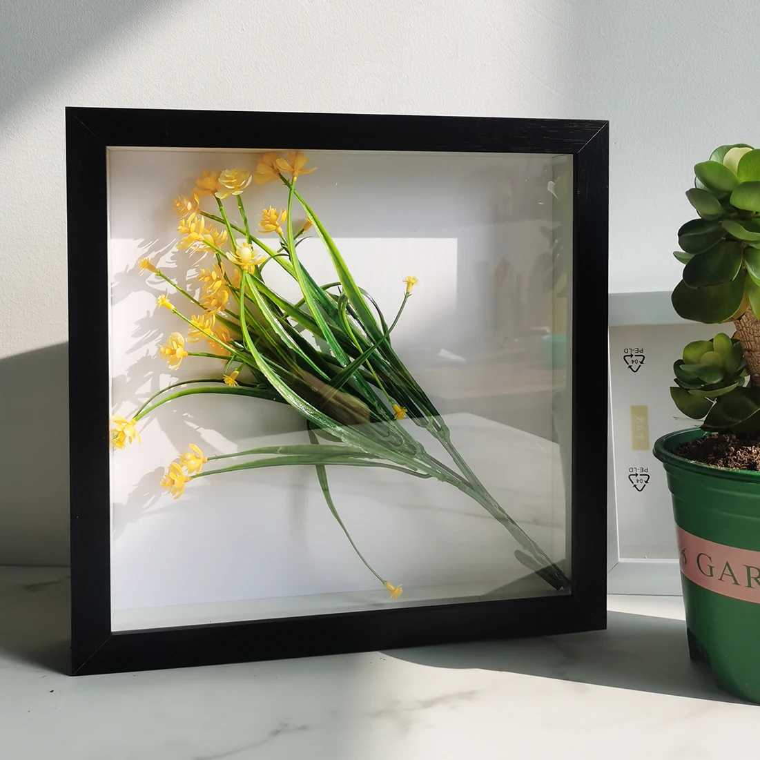 3D Photo Frame Glass Picture Frame Dried Flower Collection Display Frame  Desktop Ornament Room Decor Cadre 3d Framework