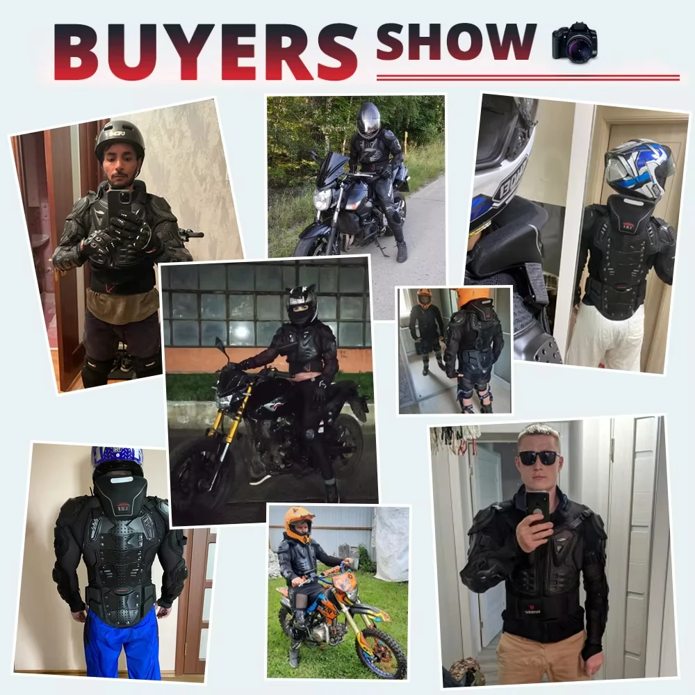 Motorcycle Riding Jackets Men's Full Body Armor Protection Jackets Motocross Enduro Racing Moto Protective Equipment Clothes