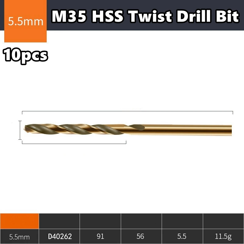 1mm-14mm 1pc/10pcs Cobalt Drill Bits For Metal Wood Working M43 HSS Co Steel Straight Shank 1-13mm Tw-ist Drill Bit Metalworking image 23