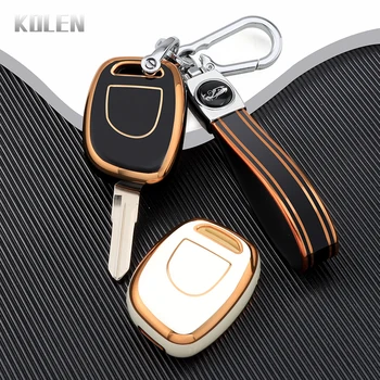 Nuovo TPU Car Remote Key Case Cover Shell per Renault Twingo Clio Kangoo Master NE73 VAC102 Protector Holder Fob Bag accessori - Nuovo TPU Car Remote Key Case Cover Shell per Renault Twingo Clio Kangoo Master NE73