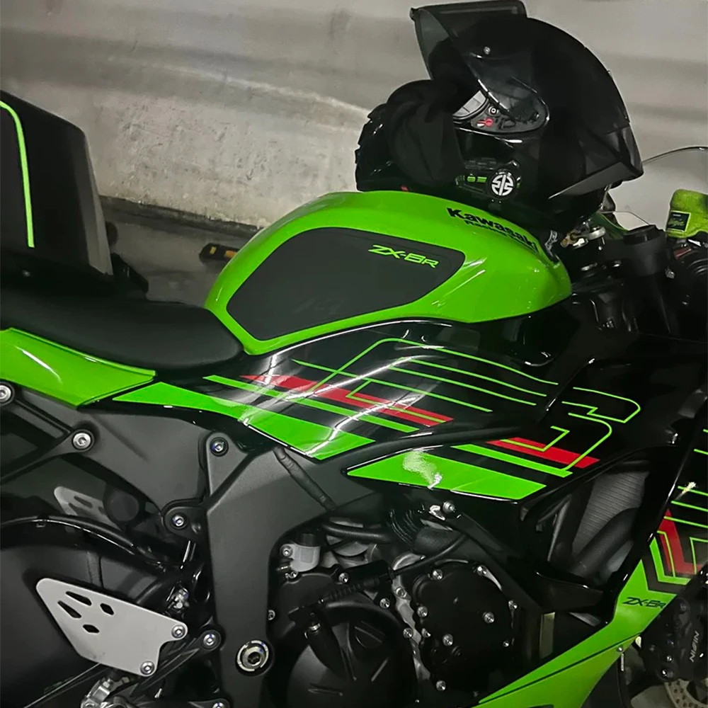 Tank Pad Anti-Slip Fuel Tank Grip Pads For Ninja ZX6R ZX636 2009