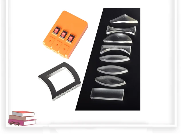 Set Prismi Ottici Per Laboratorio - 8 Lenti Acriliche Per Esperimenti Luce E Spettro, Educativo