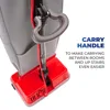 Oreck Commercial Upright Bagged Vacuum Cleaner, Lightweight, 40ft Power Cord, U2000R1, Grey/Red 5