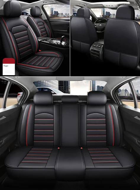 Auto Sitzbezüge Voll Set Universal Für Audi A4 Q2 A5 Sportback A3 8l 8p A6  A1 Q3 Q5 auto Leder Zubehör - AliExpress