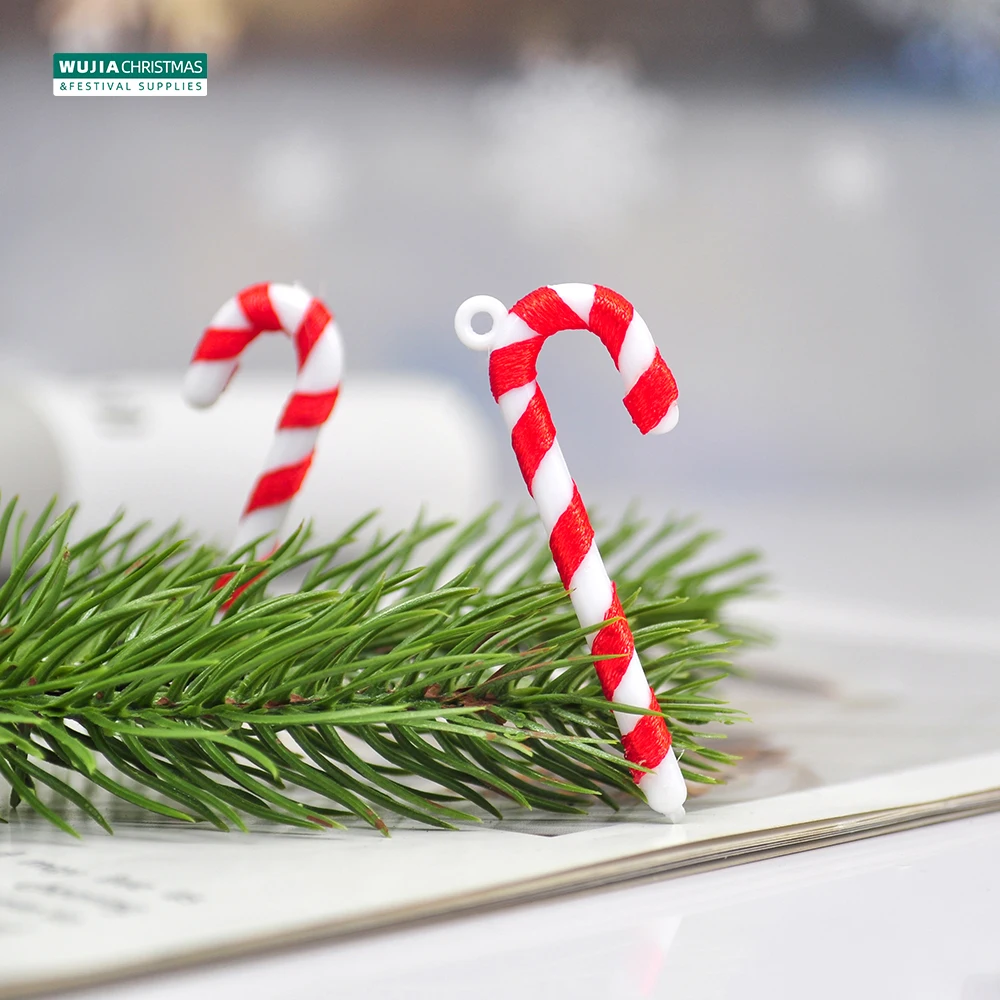 30pcs Christmas Decoration Candy Cane Twisted Crutch Xmas Tree Hanging Ornaments For Holiday Party Children Toy New Year Navidad christmas decorations