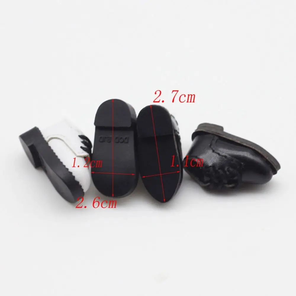 1Pair PU Leather 1/12 Bjd Doll Shoes Shoes Doll 1 Pair Doll PU Leather Shoes Mini Cute BJD Doll PU Shoes Kids Gifts
