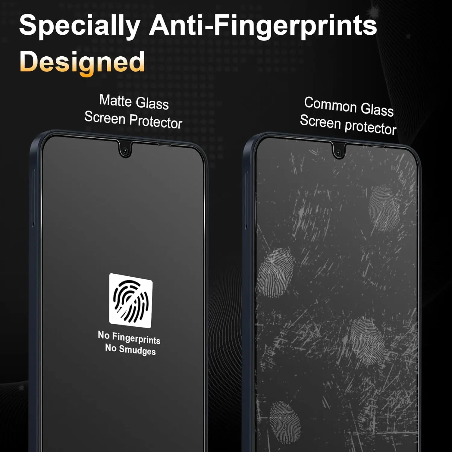 Premium Matte Tempered Glass Screen Protector (2/4 Pack)
