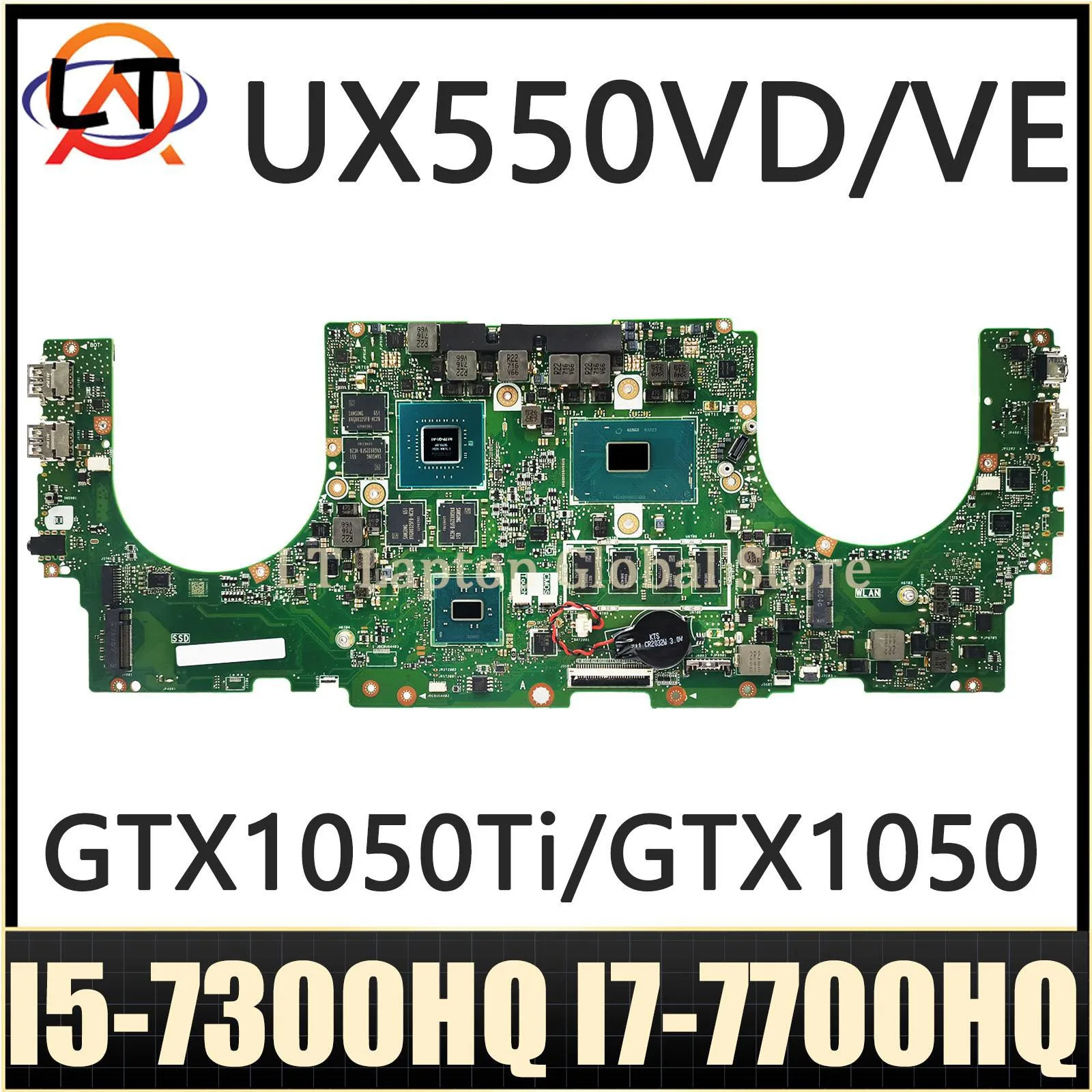 Материнская плата ASUS ZenBook Pro UX550VD UX550VE UX550V UX550, материнская плата для ноутбука, I5-7300H 8G/16G GTX1050TI/4G GTX1050/4G
